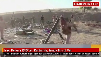 Irak: Felluce IŞİD'ten Kurtarıldı, Sırada Musul Var