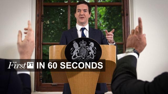 FirstFT - Osborne reassures markets, Rajoy wins in Spain