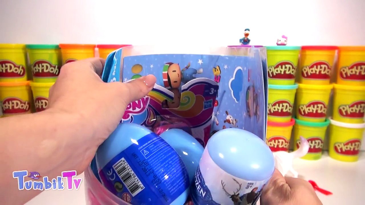 Oyun Hamuru ile Dev Pepee Sürpriz Yumurta – Disney Prensesleri, MLP Twilight Sparkle, Frozen Anna