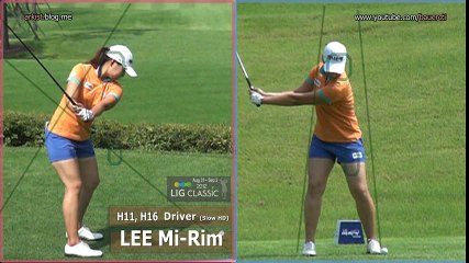[Slow HD] LEE Mi-Rim 2012 Driver Golf Swing Dual View_KLPGA Tour