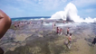 Внезапная 8-метровая волна накрыла пляж Сиднея! Невероятное зрелище