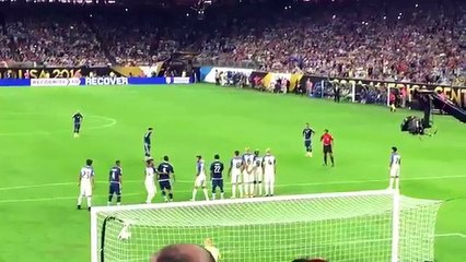Leo Messi Amazing Free Kick Goal Copa America -