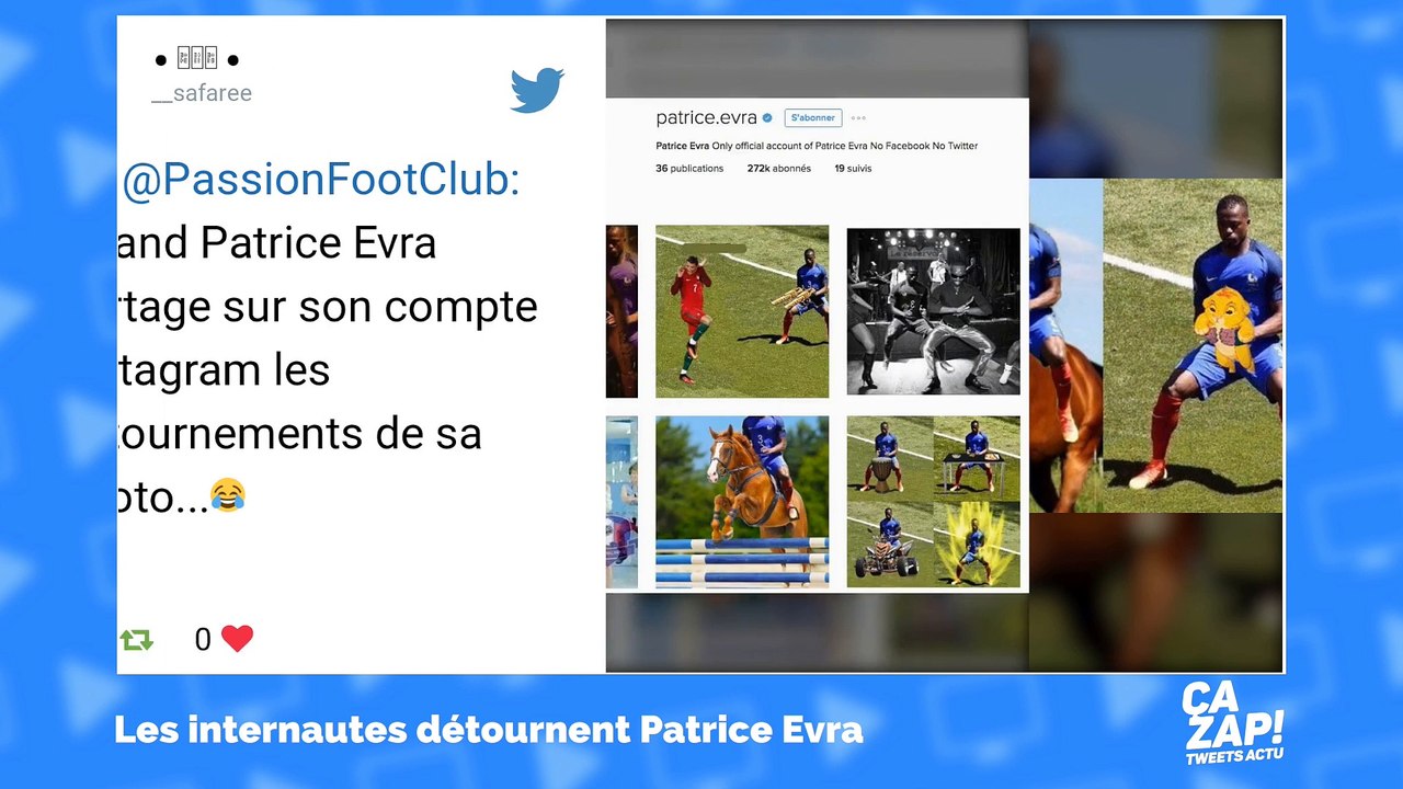 L'étrange pose de Patrice Evra fait rire les internautes !