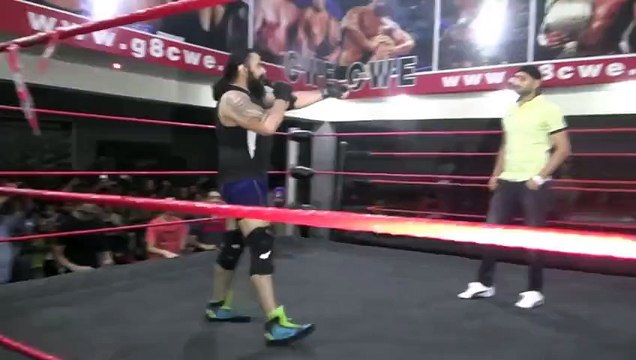 Indian Cricketer Harbhajan Singh Fighting Wrestling Match First time