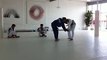 Ronda Rousey and BJ Penn sparring at AOJ