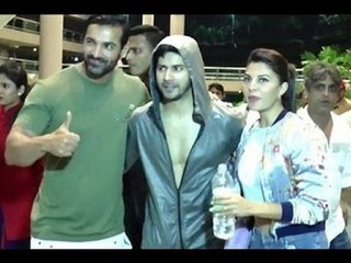Dishoom 2016 | John Abraham, Varun Dhawan & Jacquiline Fernandez Spotted At Mumbai Airport