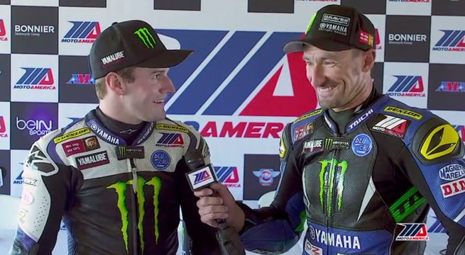 Hayes interviews Beaubier after MotoAmerica Superbike Race 1 in Utah