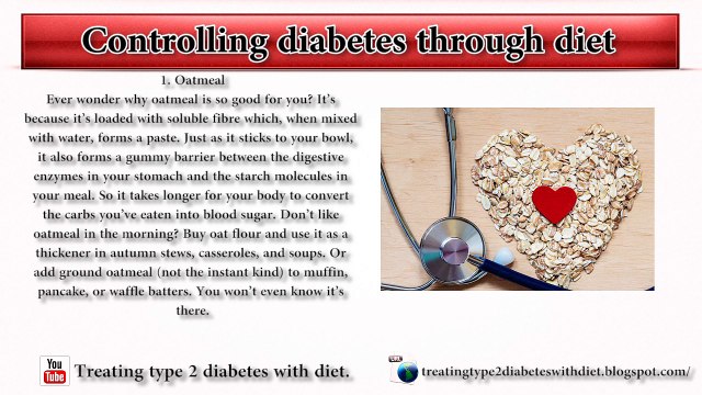 what is a good breakfast for a diabetic - Controlling diabetes through diet