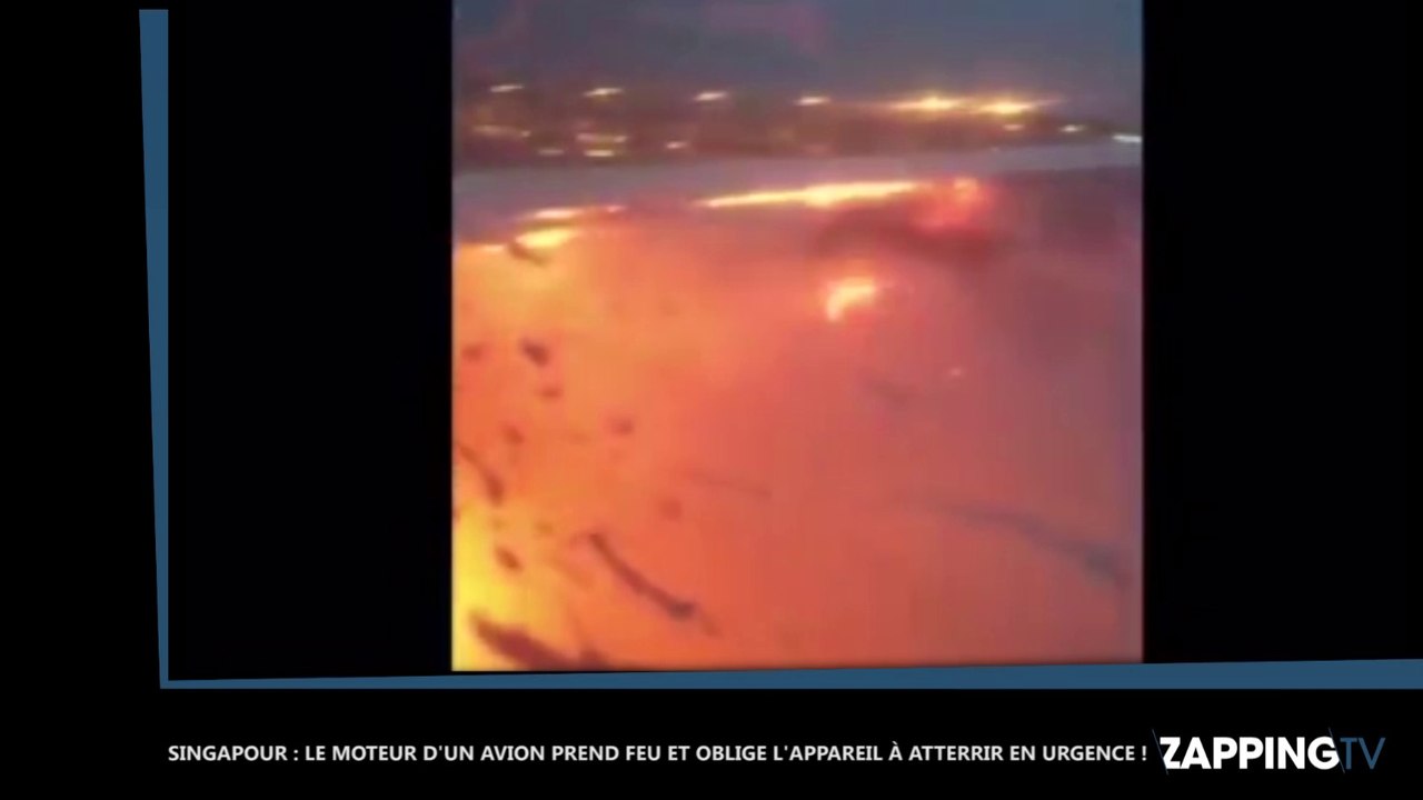 Singapour : Le moteur d’un avion prend feu et oblige l’appareil à atterrir en urgence ! (Vidéo)