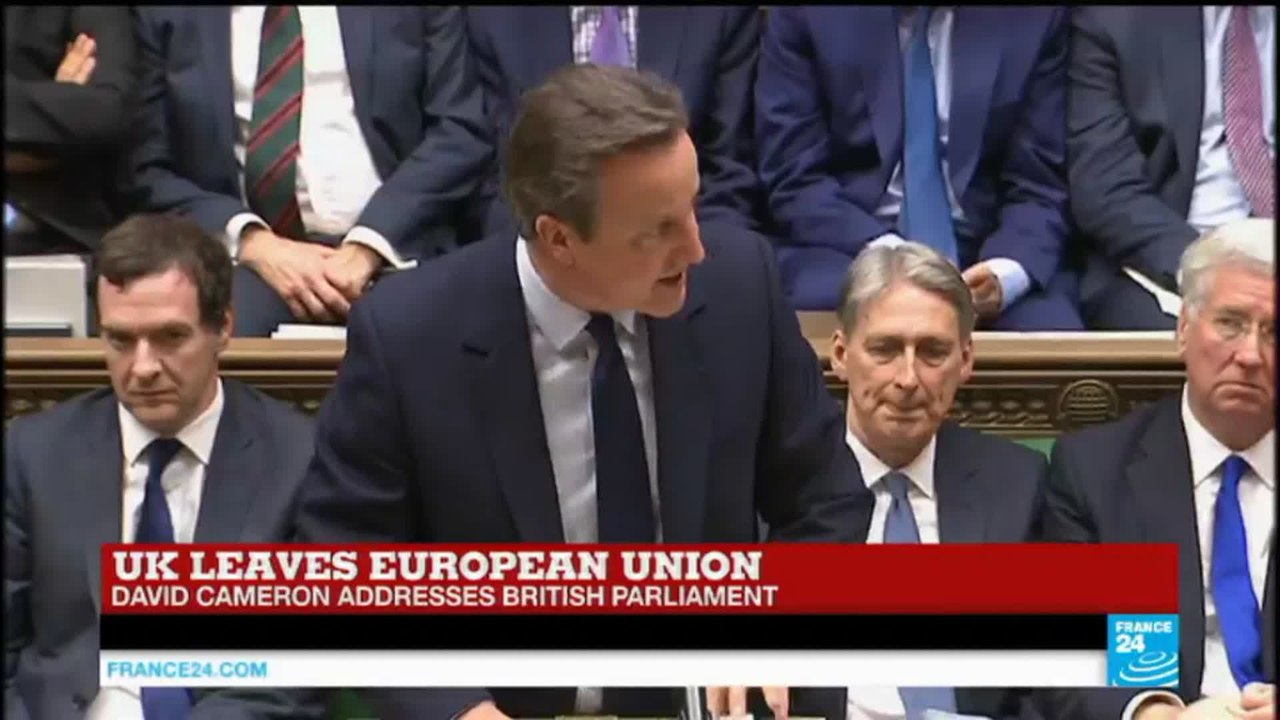 Brexit vote: Prime Minister David Cameron addre...