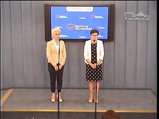 Poseł Krystyna Szumilas - konferencja z 10 czerwca 2016 r.