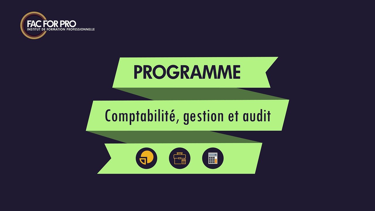 Comptabilité, gestion et audit - Formation FAC FOR PRO
