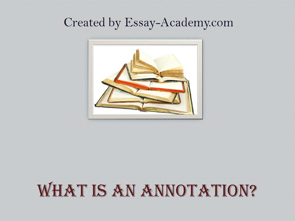 How To Write an Annotation