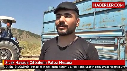 Sıcak Havada Çiftçilerin Patoz Mesaisi