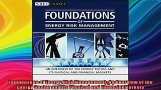 READ book  Foundations of Energy Risk Management An Overview of the Energy Sector and Its Physical Full EBook