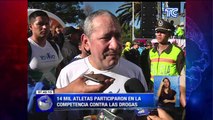 14 mil atletas participaron en la competencia contras las drogas