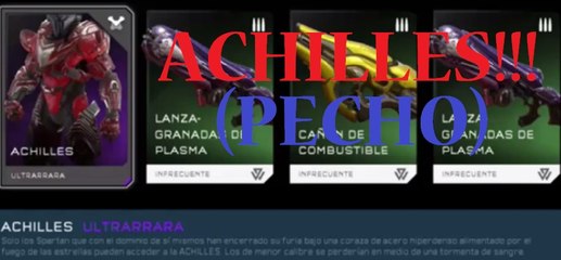 HALO 5 GUARDIANS: PACK ARMADURA ACHILLES (PECHO)