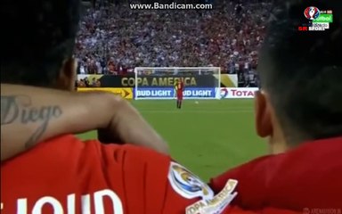 Vidal Penalty Missed Argentina vs Chile  Copa America 26.06.2016