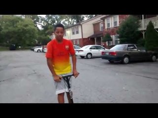 Basic tricks on a scooter