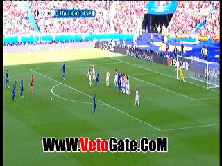 "جورجيو كيلليني"يتقدم بالهدف الاول لـ ايطاليا فى اسبانيا