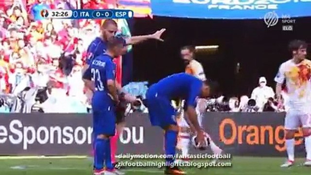 Giorgio Chiellini Goal HD - Italy 1-0 Spain 27.07.2016