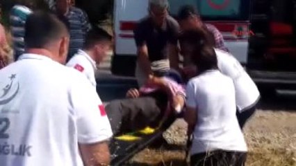 Çanakkale Sulama Kanalına Çarpan Otomobilin Sürücüsü Kazada Yaralandı