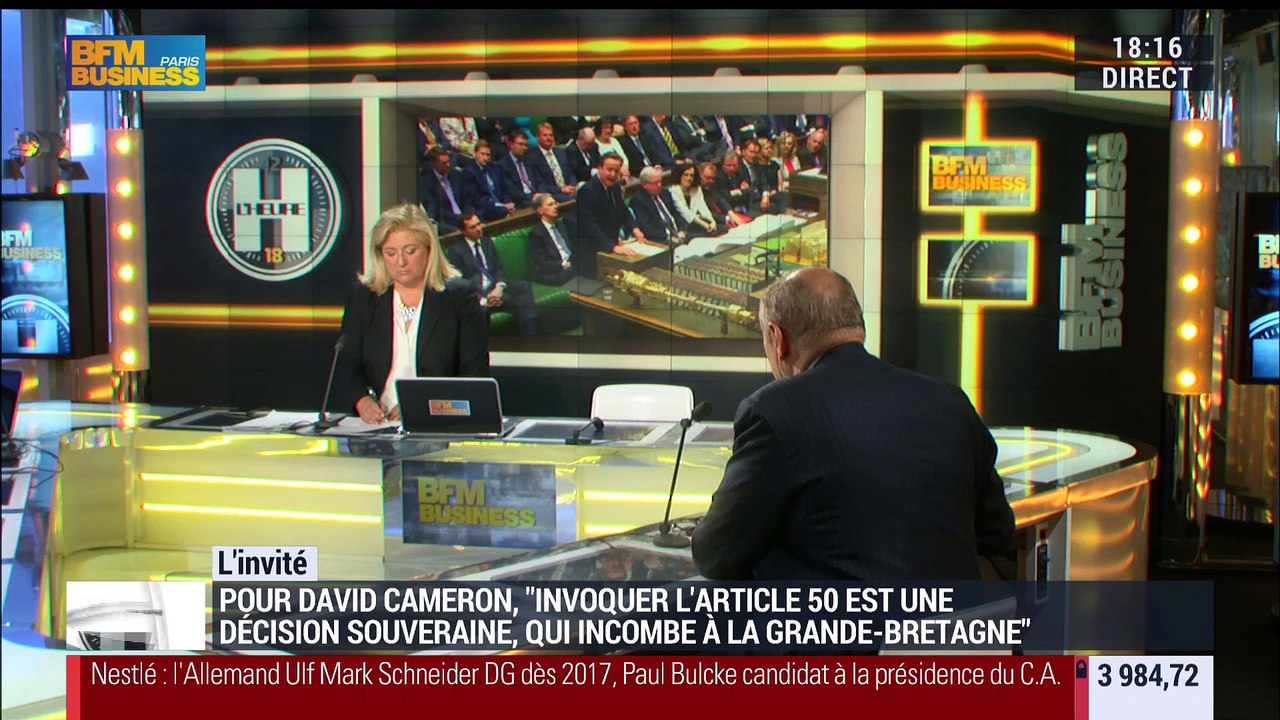 Yves-Thibault de Silguy commente la décision de David Cameron de ne pas invoquer l'article 50 du Traité européen de Lisbonne - 27/06