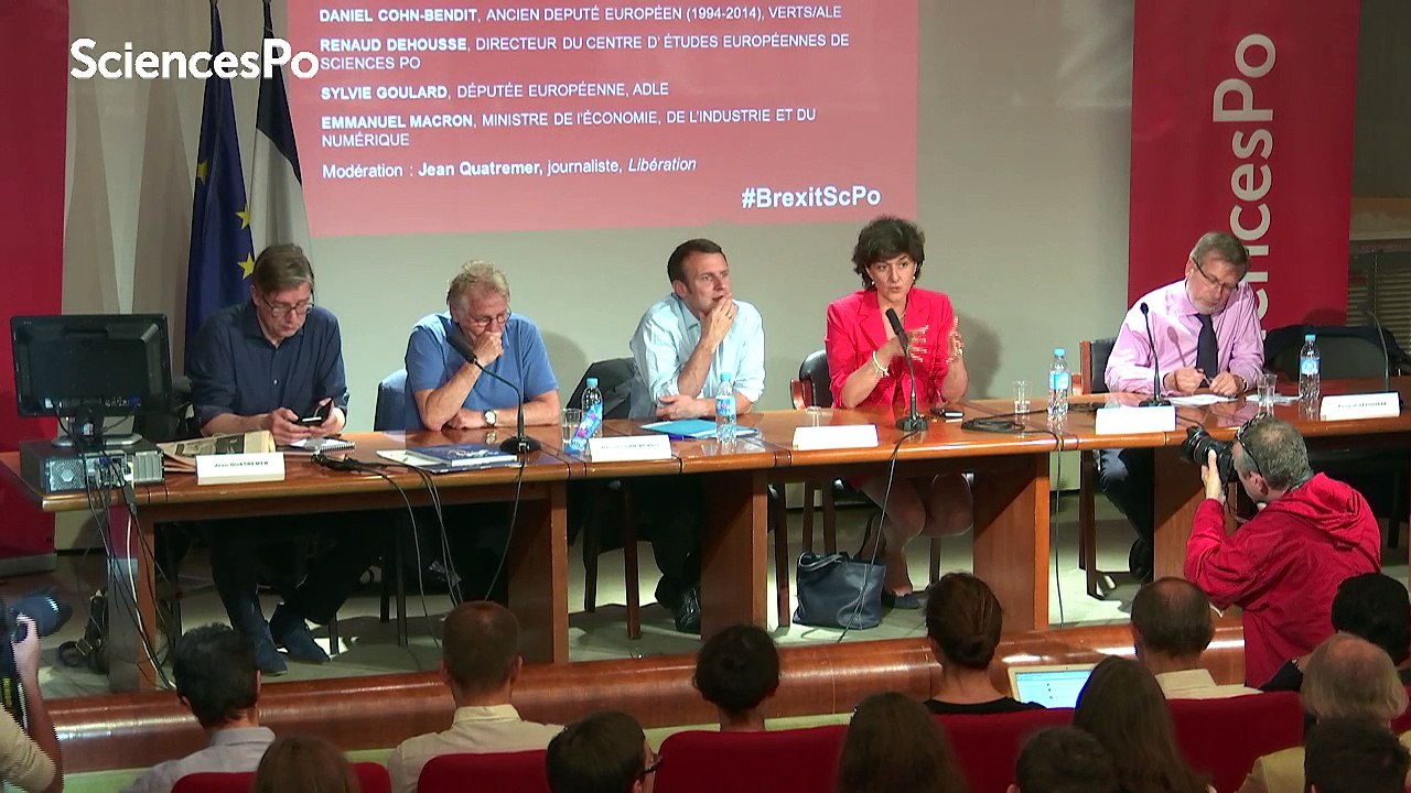 Brexit : débat avec Emmanuel Macron Daniel Cohn-Bendit et Sylvie Goulard
