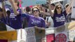 Advocates gather outside Supreme Court to await major abortion decision