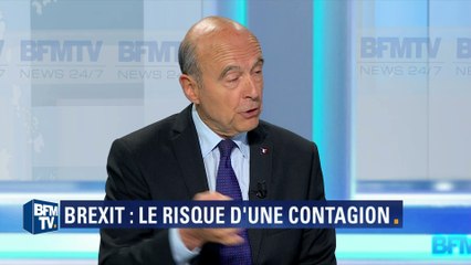 Alain Juppé: "On peut craindre un Frexit, je suis hostile à un référendum"
