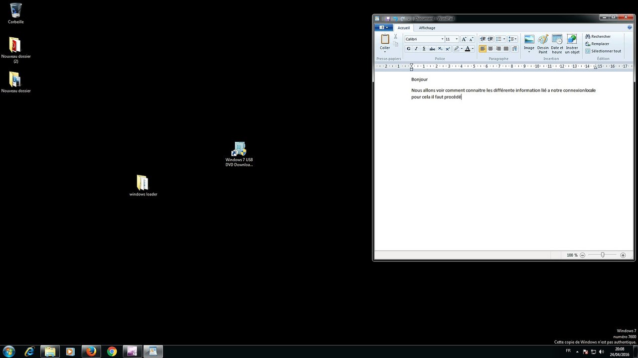 Information réseaux local