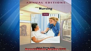 READ book  Annual Editions Nursing 1112  FREE BOOOK ONLINE