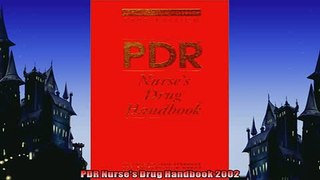 FREE DOWNLOAD  PDR Nurses Drug Handbook 2002  BOOK ONLINE