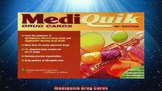 READ book  Mediquick Drug Cards  BOOK ONLINE