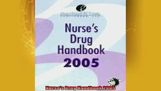 Free PDF Downlaod  Nurses Drug Handbook 2005  BOOK ONLINE
