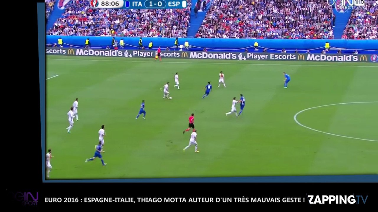 Euro 2016 : Espagne-Italie, Thiago Motta auteur d’un très mauvais geste ! (Vidéo)