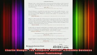 READ book  Charlie Munger The Complete Investor Columbia Business School Publishing Full EBook