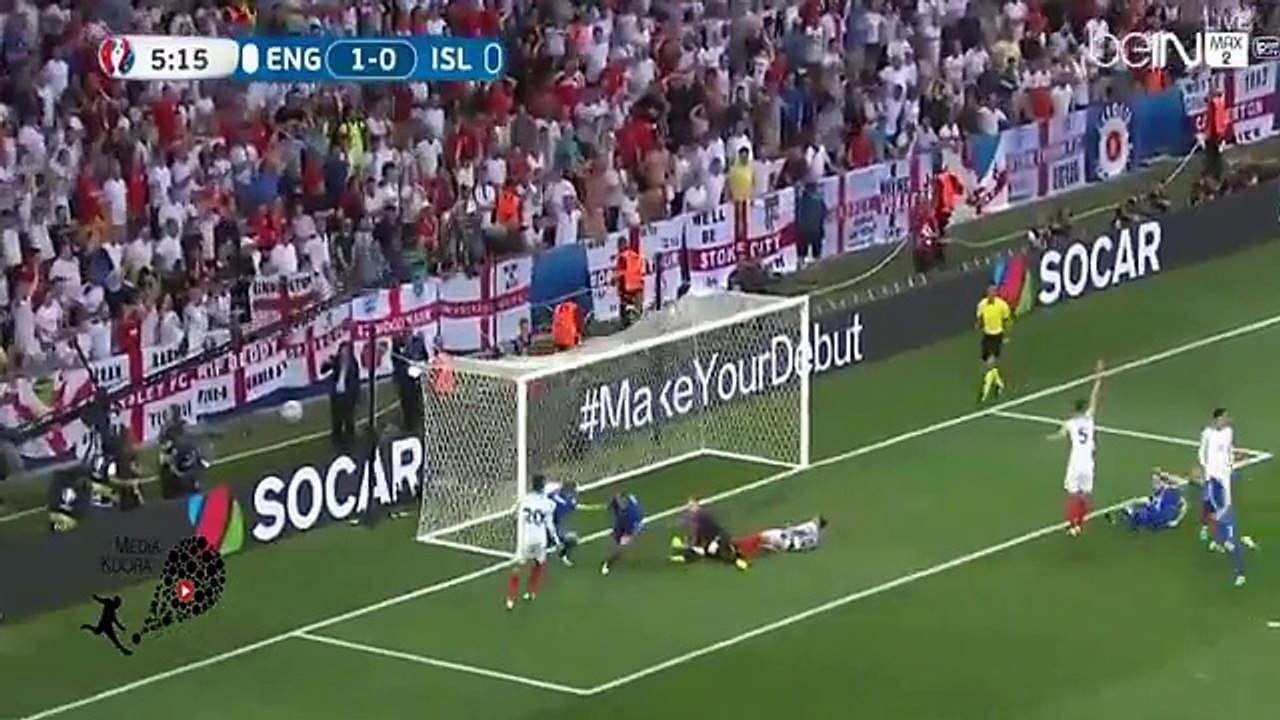 ‫اهداف مباراة انجلترا وايسلندا 1-2 [كاملة] تعليق فهد العتيبي - يورو 2016 بفرنسا [27-6-2016] HD‬