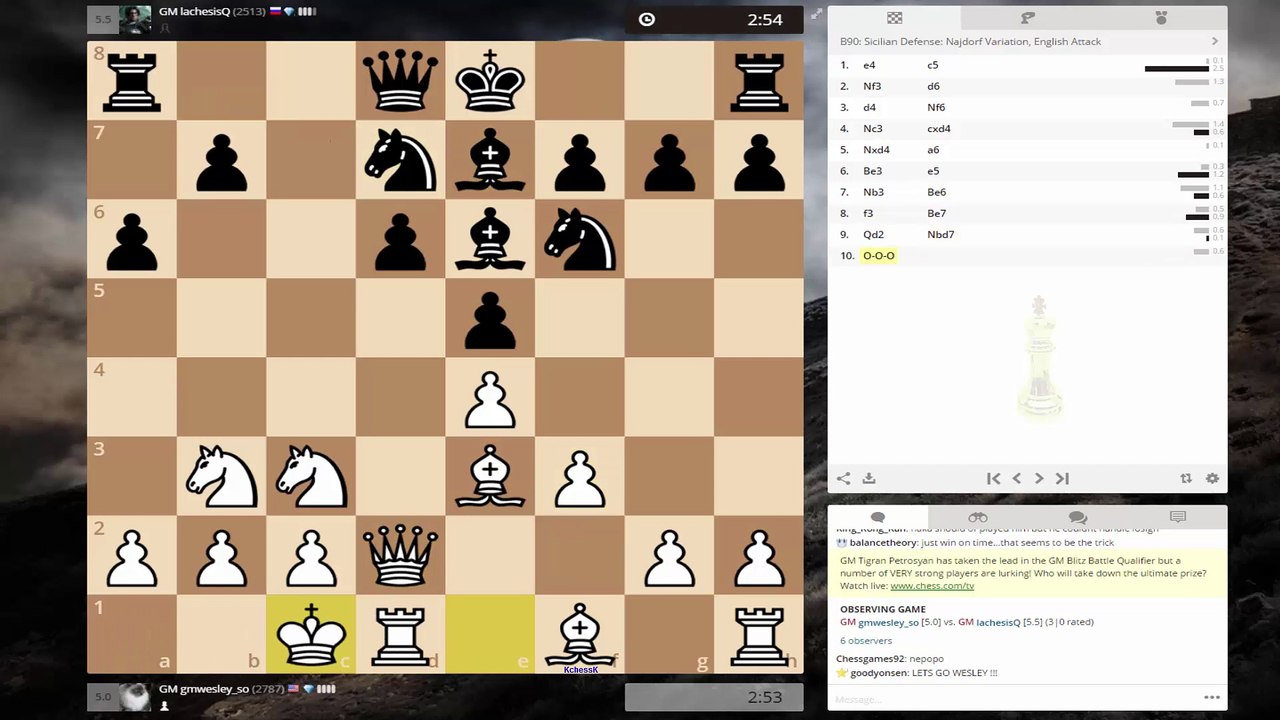 Wesley So vs Ian Nepomniachtchi  Chess Blitz on Chess.com