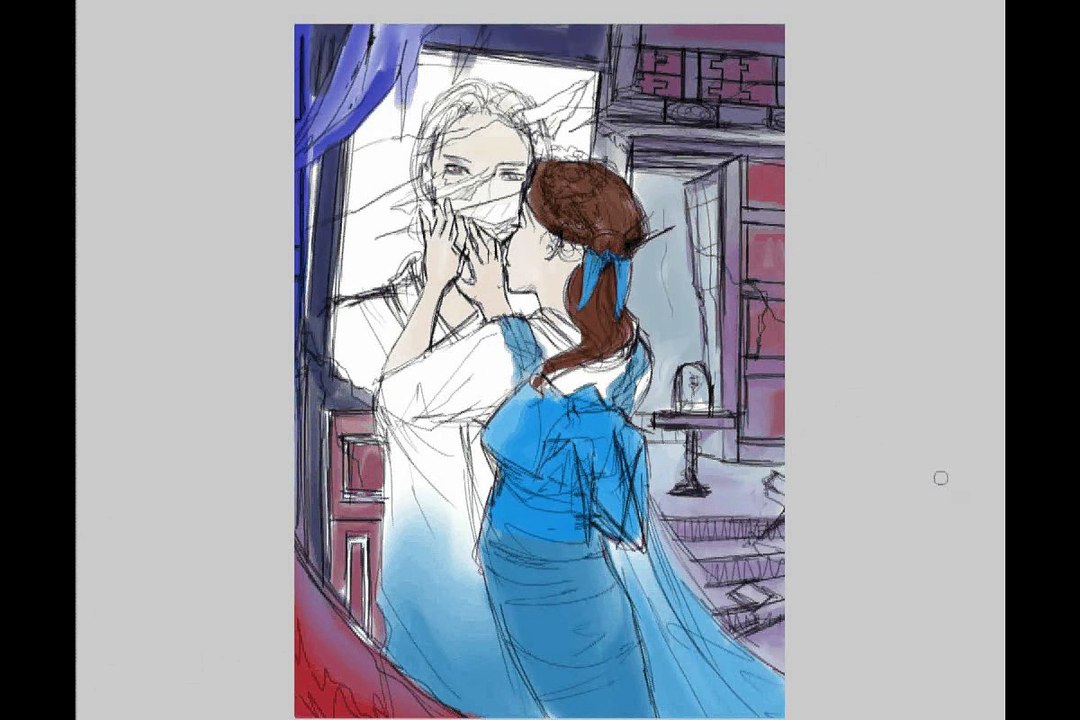 La Belle et la Bête fanart - video process