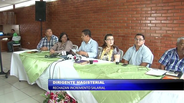Dirigentes magisteriales rechazan incremento salarial