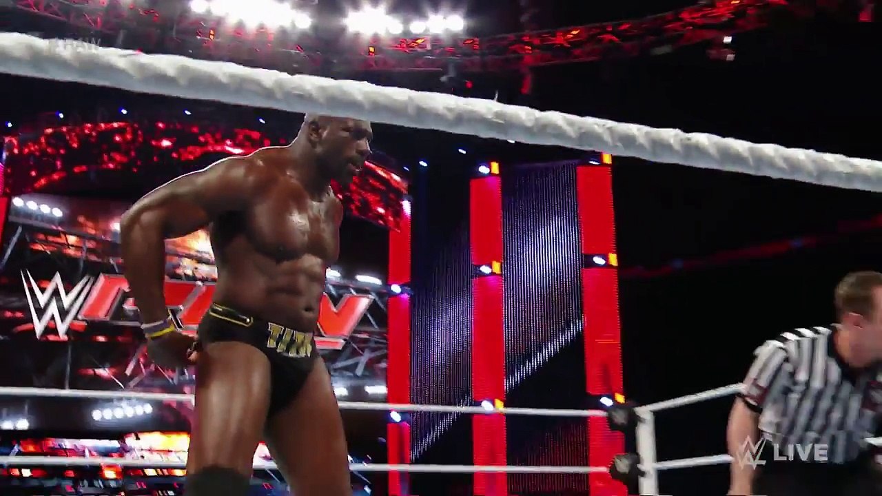 Titus O'Neil vs. Rusev Raw, June 27, 2016