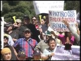 Militares retirados protestan en Quito