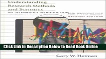 Read Understanding Research Methods and Statistics: An Integrated Introduction for Psychology  PDF