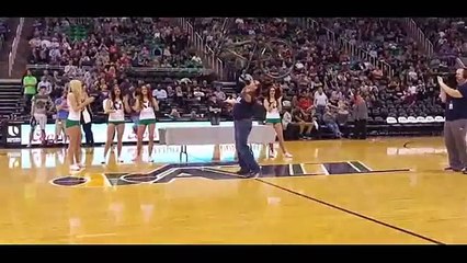 American Man Shows Balancing Skills