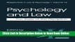 Read Psychology and Law: The State of the Discipline (Perspectives in Law   Psychology)  Ebook Free
