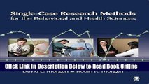 Download Single-Case Research Methods for the Behavioral and Health Sciences  PDF Online