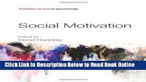 Read Social Motivation (Frontiers of Social Psychology)  Ebook Online