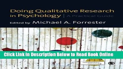 Read Doing Qualitative Research in Psychology: A Practical Guide  Ebook Free