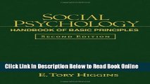 Download Social Psychology, Second Edition: Handbook of Basic Principles  PDF Free